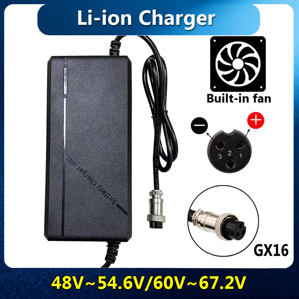 84V 20A Smart Charger - 54.6V 67.2V リチウムイオン充電器 リチウムバッテリーパック用 48V 13S/60V