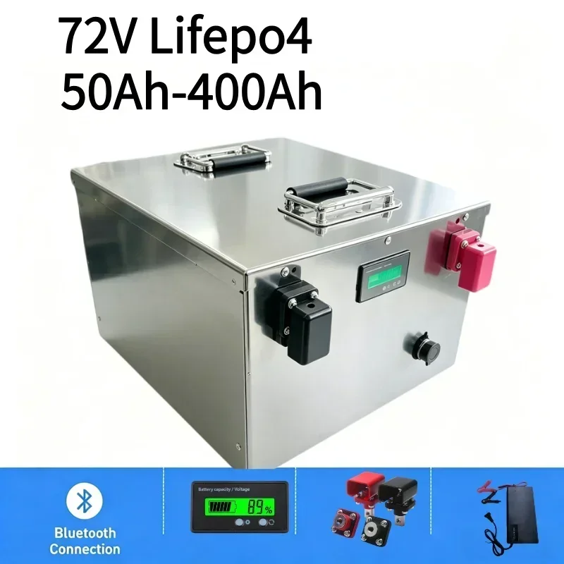 72V 40Ah Lifepo4 Battery Pack - 72V LiFePO4 バッテリー 50Ah-400Ah 高容量内蔵 BMS