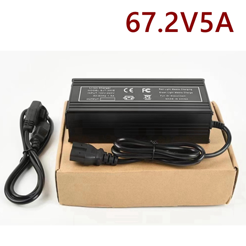 84V 20A Smart Charger - リチウム電池充電器,60V,67.2V,5a,gx16コネクタ,強力な熱放散,16秒