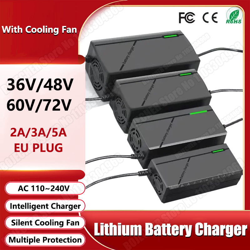 36V 48V 60V 72V 充電器 2A 3A 5A 1 - 84V 20A Smart Charger のレビューと価格