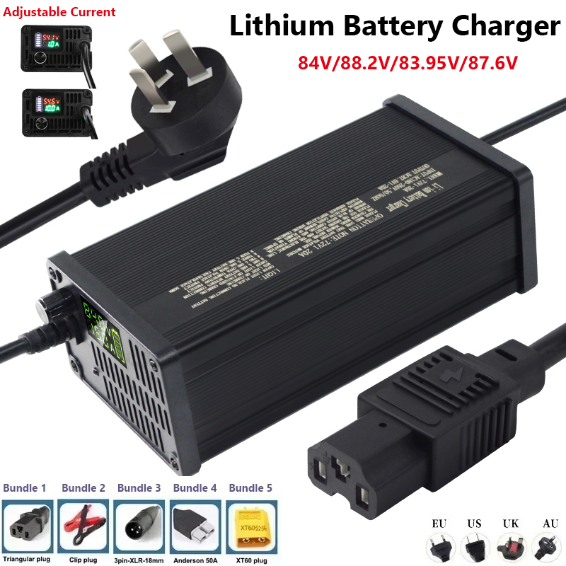 72V 調整可能なリチウム電池充電器 1-8A 1-9.5A - 72V 15A Fast Charger のレビューと価格