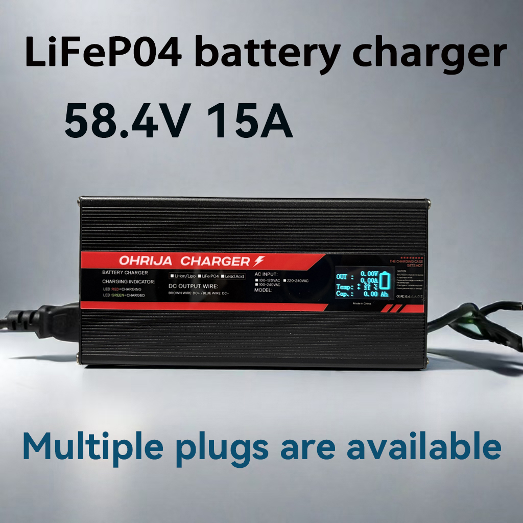 OHRIJA 58.4V 15A ハイパワー急速充電器 16 - 84V 20A Smart Charger のレビューと価格